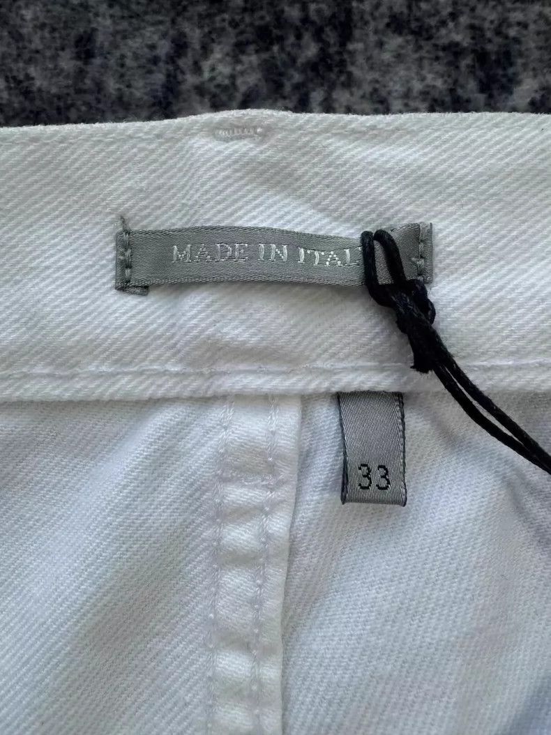 Dior Dior White Denim Pants Size 33-yf Size US 33 - 3 Thumbnail