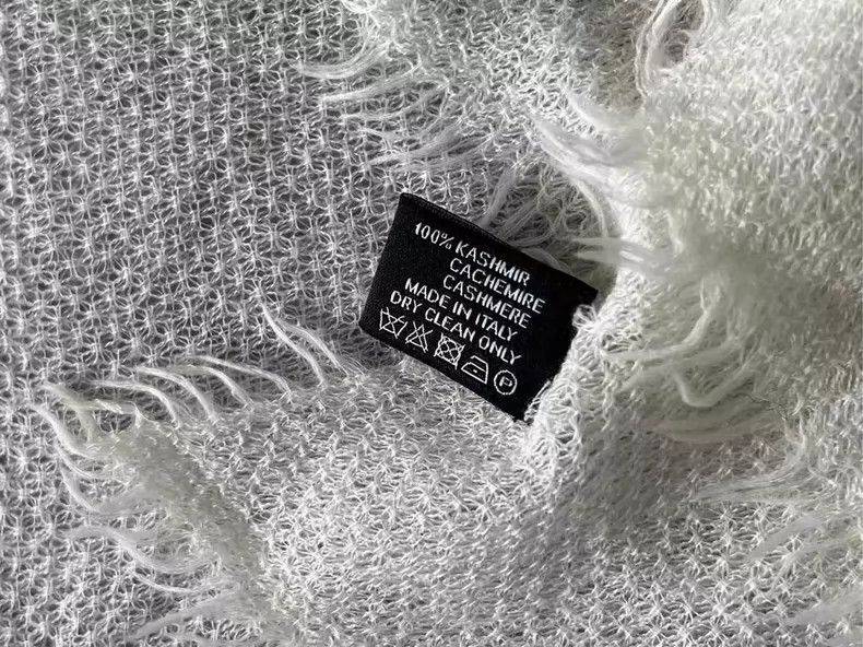 Chanel Chanel Cashmere Scarf with Gold Logo-yf Size ONE SIZE - 5 Thumbnail