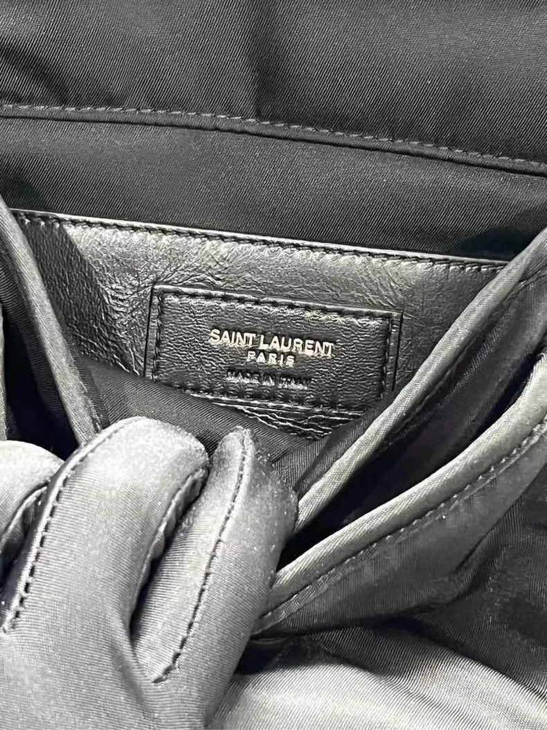 Yves Saint Laurent YSL Nylon Messenger Bag in Black-yf Size ONE SIZE - 8 Thumbnail