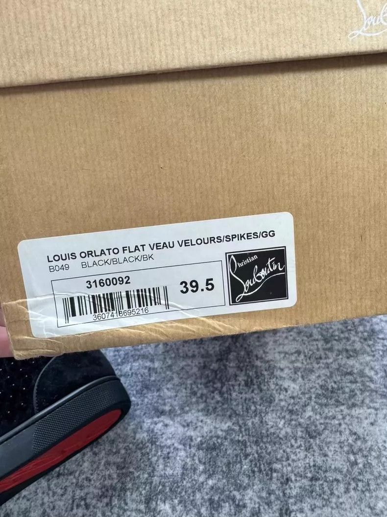 Christian Louboutin Christian Louboutin Black High-Top Sneakers-yf Size US 8.5 / EU 41-42 - 8 Thumbnail