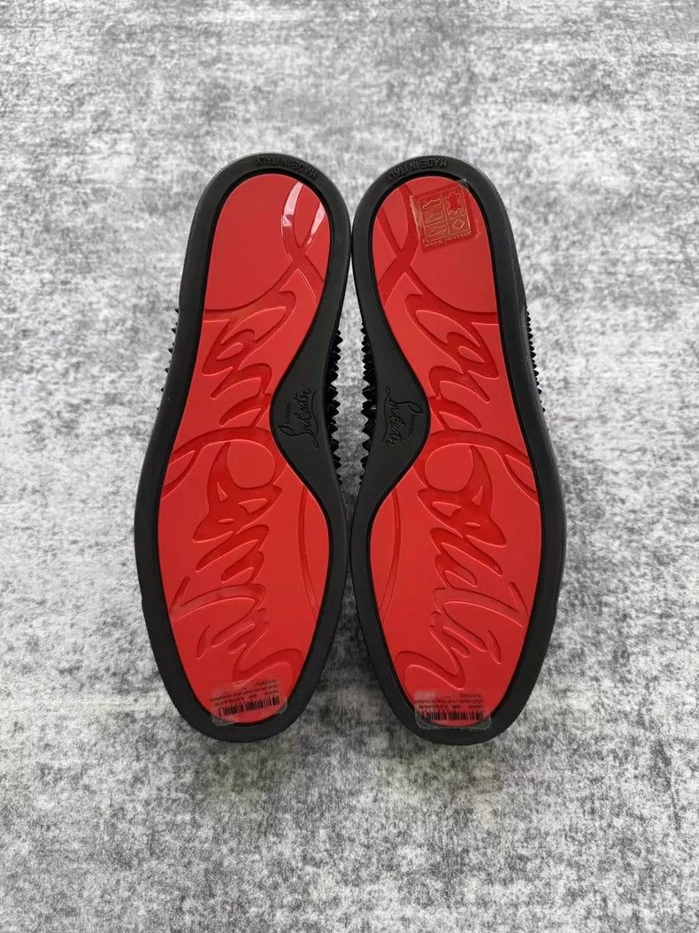 Christian Louboutin Christian Louboutin Black High-Top Sneakers-yf Size US 8.5 / EU 41-42 - 6 Thumbnail