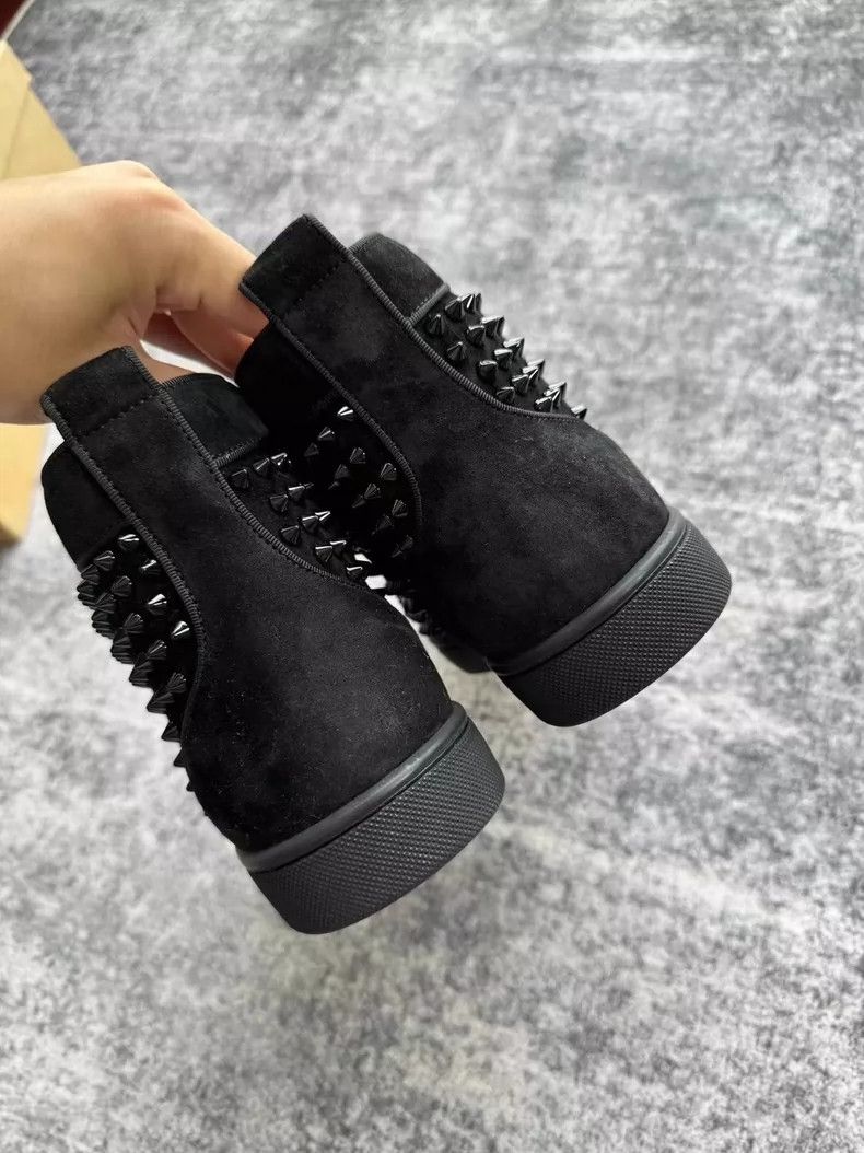 Christian Louboutin Christian Louboutin Black High-Top Sneakers-yf Size US 8.5 / EU 41-42 - 5 Thumbnail