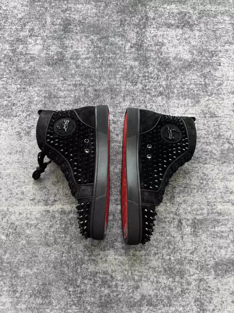 Christian Louboutin Christian Louboutin Black High-Top Sneakers-yf Size US 8.5 / EU 41-42 - 3 Thumbnail
