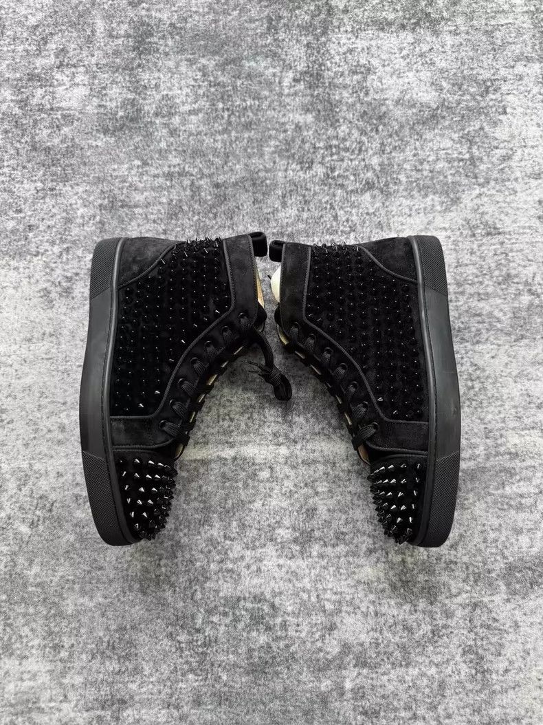 Christian Louboutin Christian Louboutin Black High-Top Sneakers-yf Size US 8.5 / EU 41-42 - 4 Thumbnail