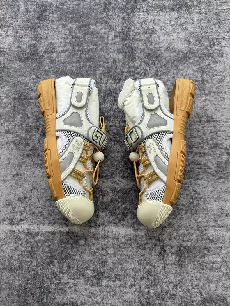 Gucci Gucci Leather Mesh Velcro Beach Sandals-yf Size US 10 / EU 43 - 3 Thumbnail