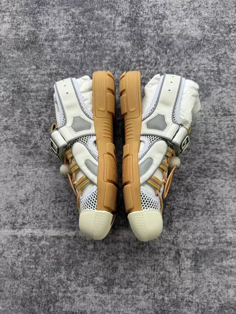 Gucci Gucci Leather Mesh Velcro Beach Sandals-yf Size US 10 / EU 43 - 4 Thumbnail