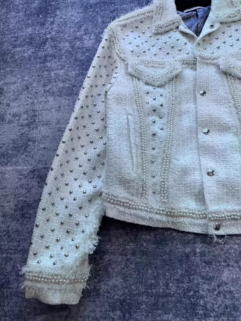 Faith Connexion Faith Connexion Pearl Detail Jacket-yf Size US M / EU 48-50 / 2 - 4 Thumbnail