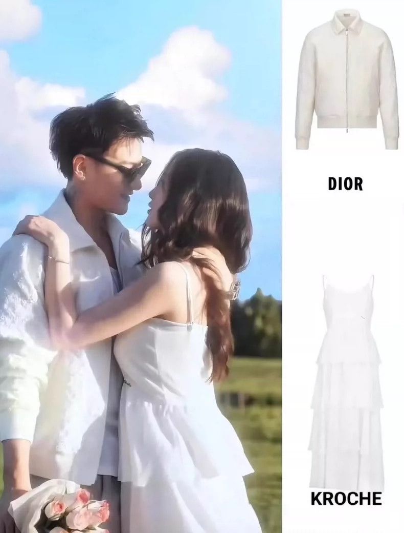 Dior Dior White Quilted Denim Jacket-yf Size US L / EU 52-54 / 3 - 7 Thumbnail