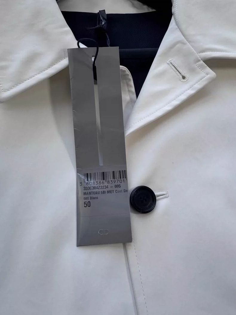 Dior Dior Black and White Belted Trench Coat-yf Size US XXL / EU 58 / 5 - 3 Thumbnail