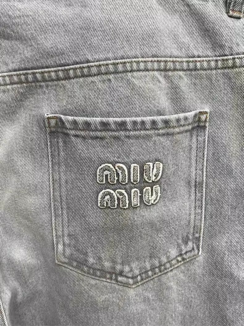 Miu Miu Miumiu Destroyed Washed Denim Pants Size 29-yf Size US 29 - 4 Thumbnail