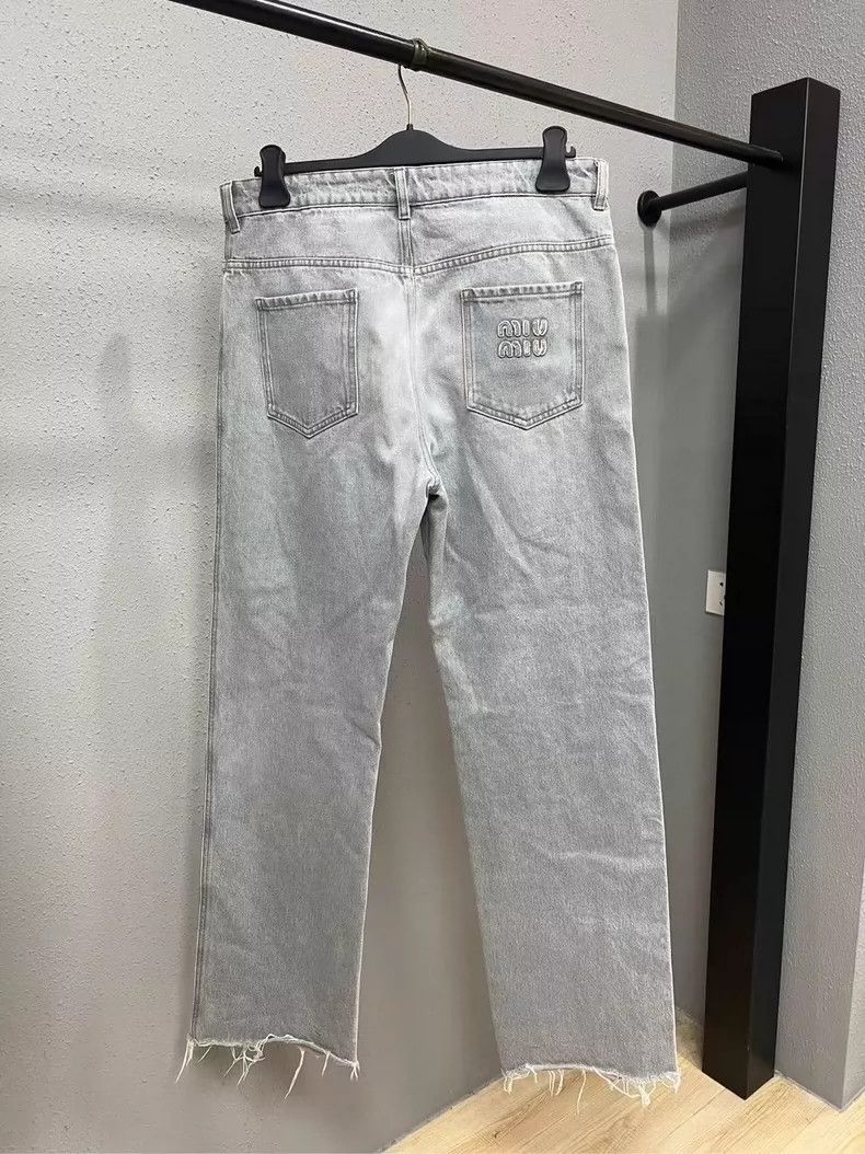 Miu Miu Miumiu Destroyed Washed Denim Pants Size 29-yf Size US 29 - 2 Thumbnail