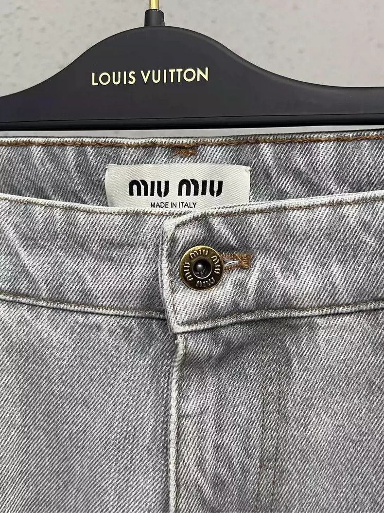 Miu Miu Miumiu Destroyed Washed Denim Pants Size 29-yf Size US 29 - 3 Thumbnail