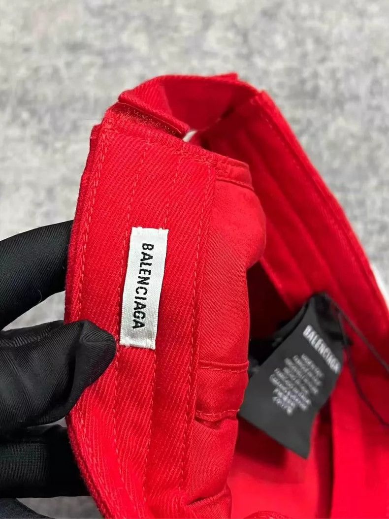 Balenciaga Balenciaga Red Gym Wear Baseball Cap-yf Size ONE SIZE - 4 Thumbnail