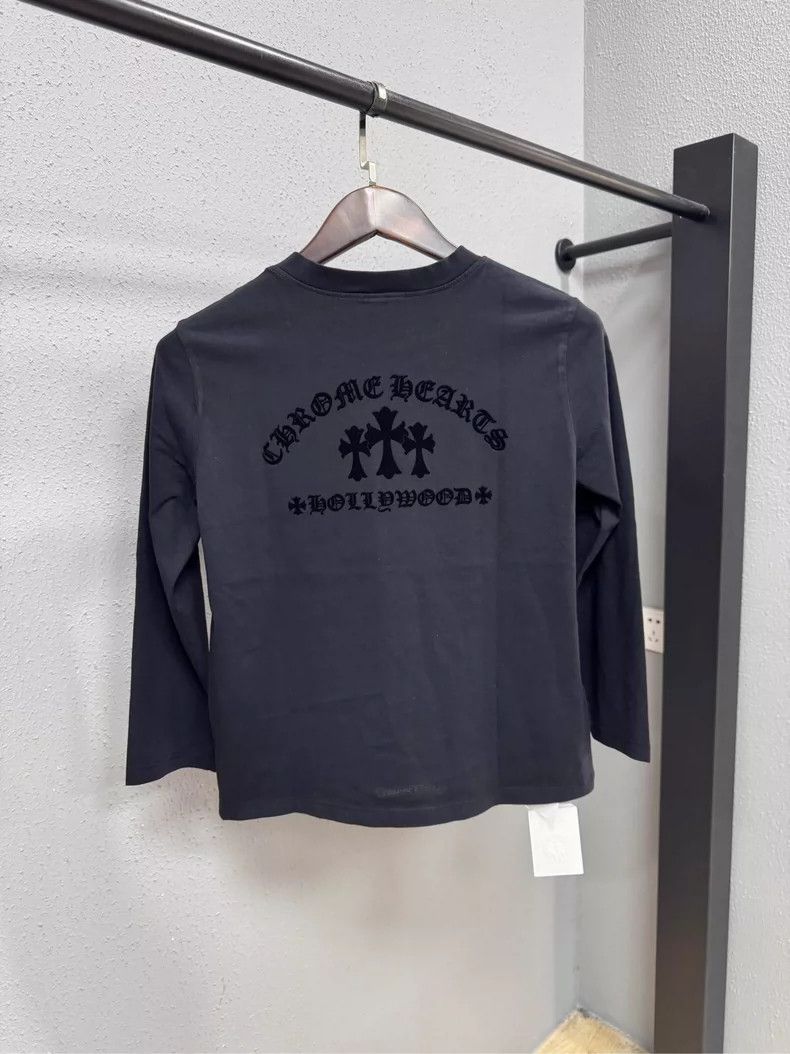 Chrome Hearts Chrome Hearts Long Sleeve Black T-Shirt-yf Size US M / EU 48-50 / 2 - 2 Thumbnail