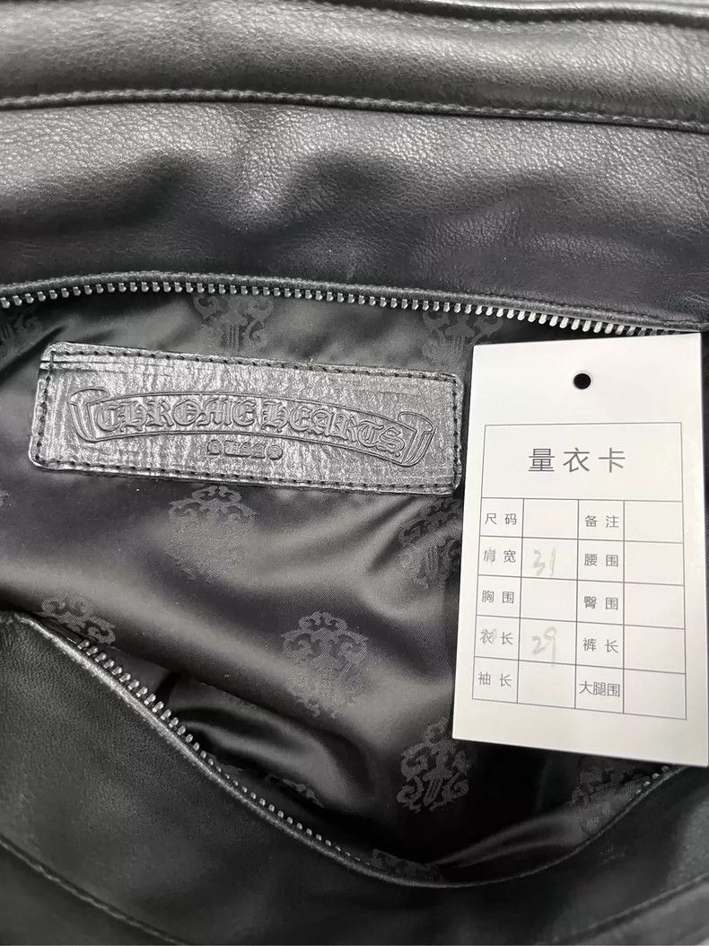 Chrome Hearts Chrome Hearts Black Leather Shoulder Bag-yf Size ONE SIZE - 9 Thumbnail