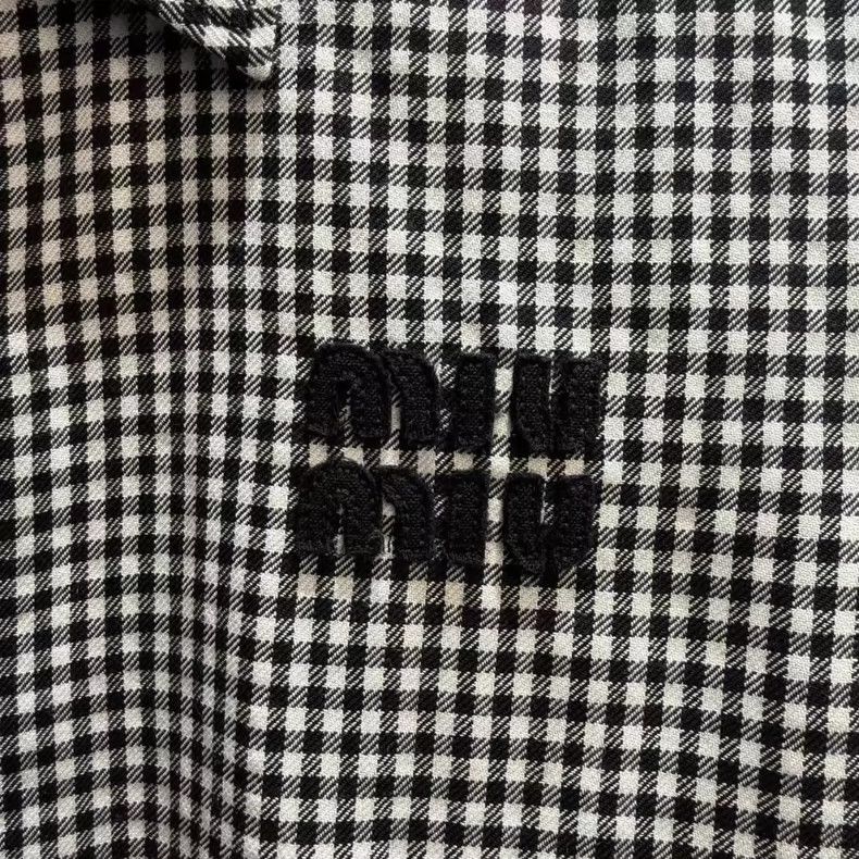 Miu Miu Miumiu New Gingham Check Pattern Jacket-yf Size US M / EU 48-50 / 2 - 2 Thumbnail