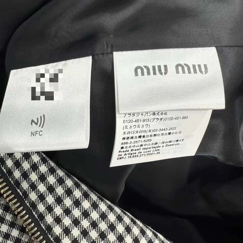 Miu Miu Miumiu New Gingham Check Pattern Jacket-yf Size US M / EU 48-50 / 2 - 6 Thumbnail