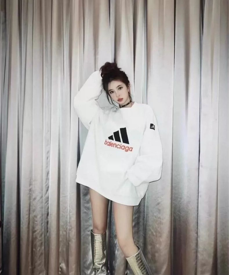 トップス balenciaga adidas crewneck sweat balenciaga-White-Adidas-