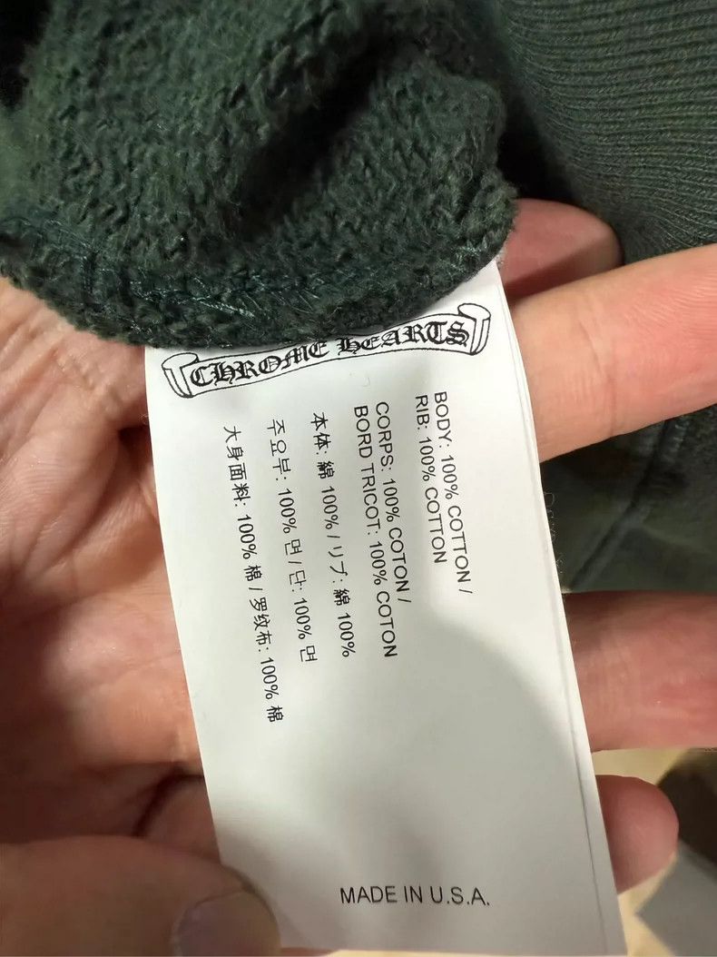 Chrome Hearts Chrome Hearts Dark Green Half-Zip Sweatshirt-yf Size US S / EU 44-46 / 1 - 6 Thumbnail