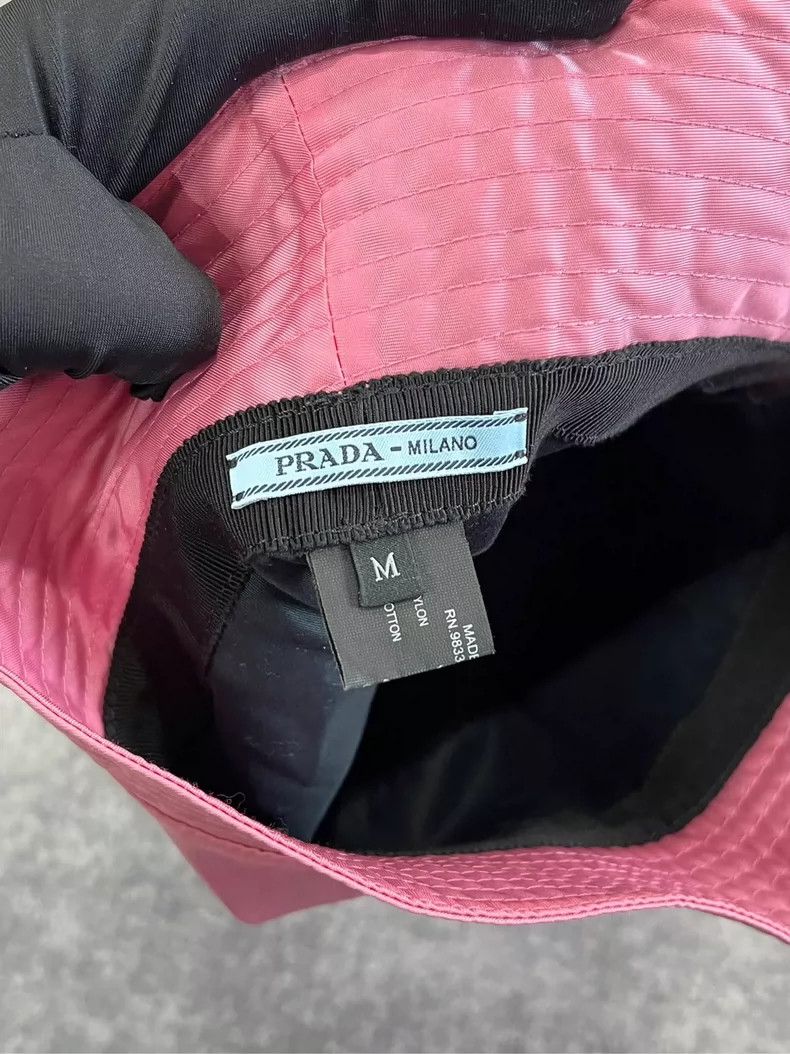 Prada Prada Pink Fisherman Bucket Hat-yf Size ONE SIZE - 4 Thumbnail