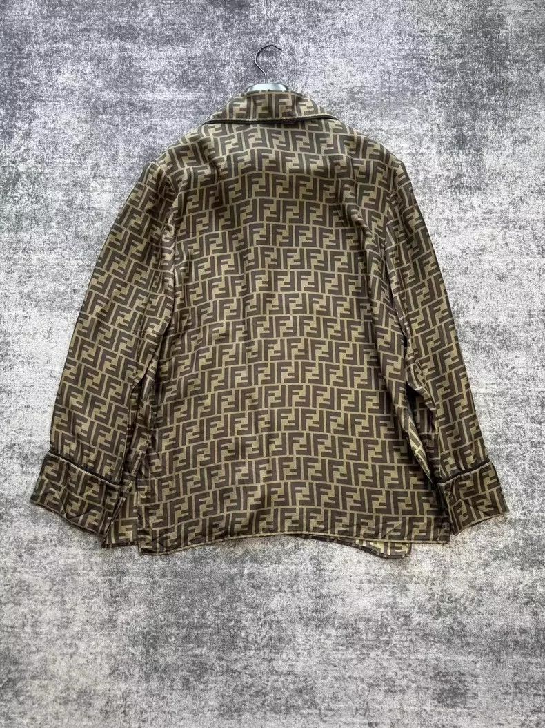Fendi Fendi Silk Printed Sleep Shirt-yf Size US M / EU 48-50 / 2 - 2 Thumbnail