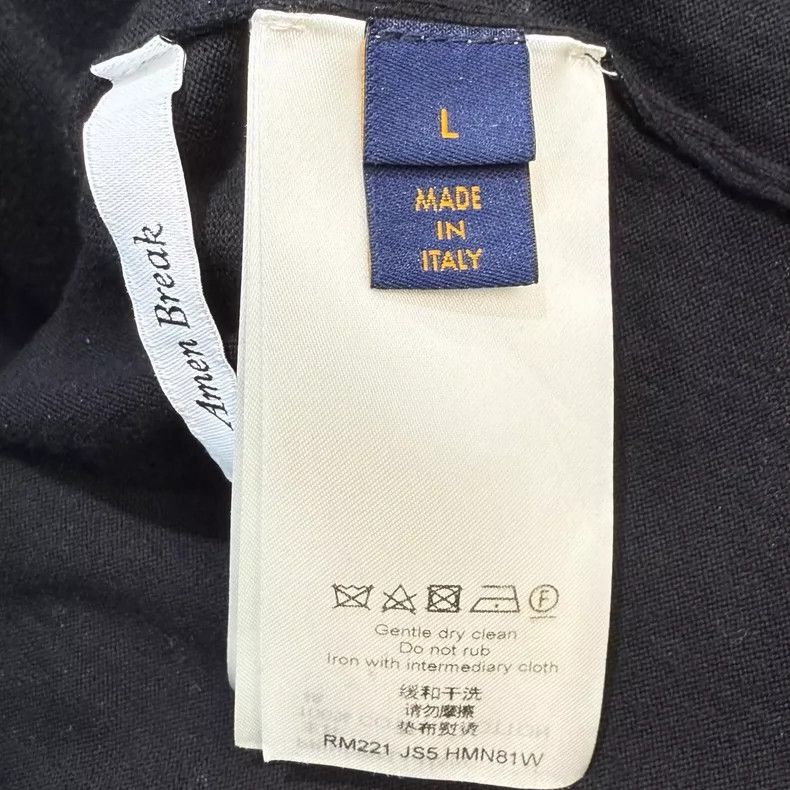 Louis Vuitton LV Louis Vuitton Black and White Short Sleeve Top-yf Size US L / EU 52-54 / 3 - 4 Thumbnail