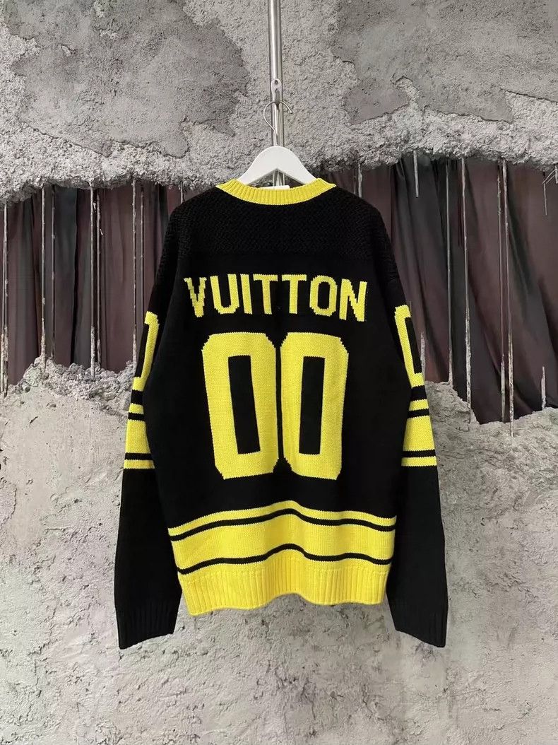 Louis Vuitton Louis Vuitton Black and Yellow Sweater-yf Size US M / EU 48-50 / 2 - 2 Thumbnail