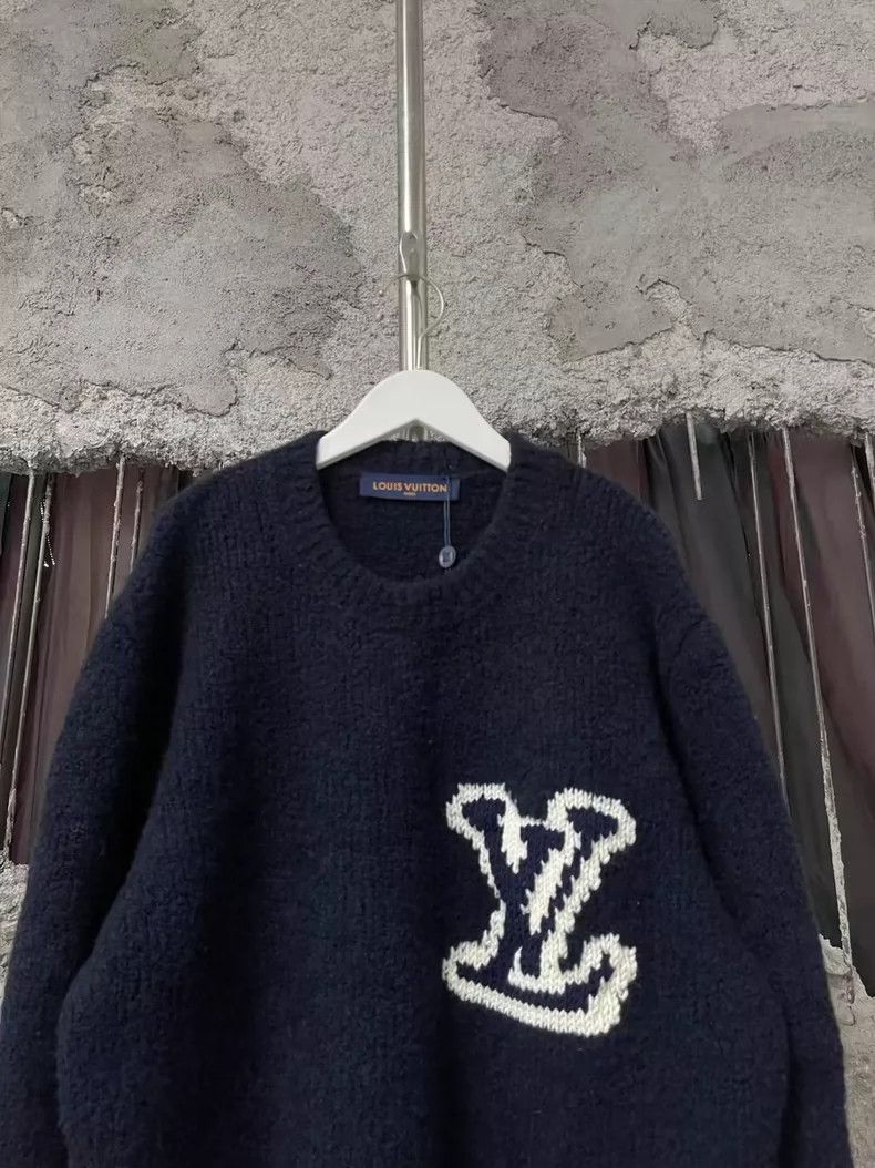 Louis Vuitton Louis Vuitton Blue Teddy Sweater-yf Size US L / EU 52-54 / 3 - 4 Thumbnail