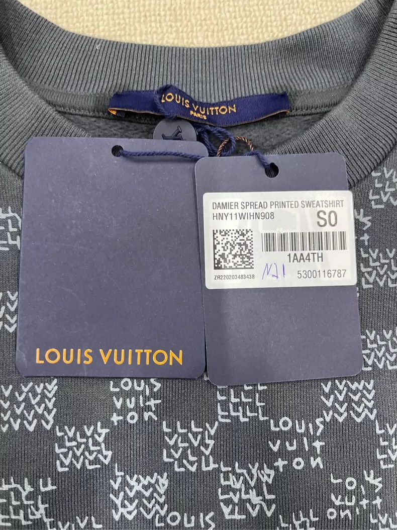 Louis Vuitton Louis Vuitton Gray Long Sleeve Sweatshirt-yf Size US S / EU 44-46 / 1 - 4 Thumbnail