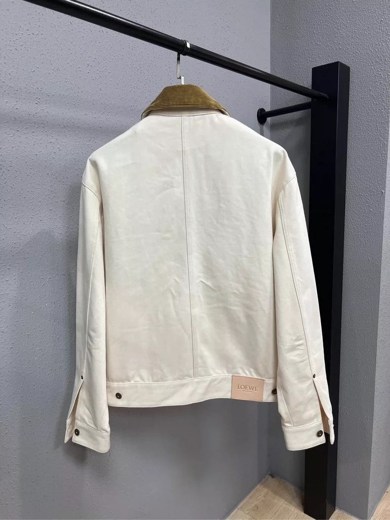 Loewe Loewe Suede Collar Beige Jacket-yf Size US L / EU 52-54 / 3 - 2 Thumbnail
