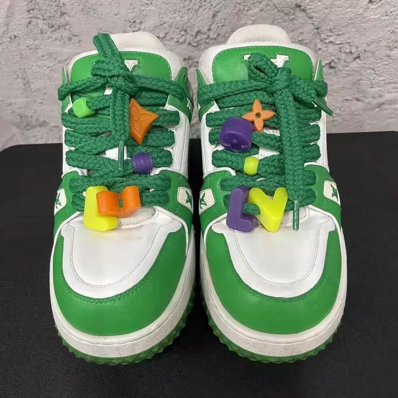 Louis Vuitton Louis Vuitton Green Trainer Maxi Sneakers-yf Size US 8 / EU 41 - 6 Thumbnail