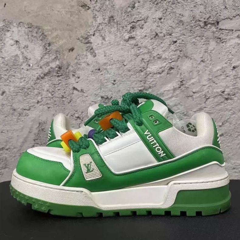Louis Vuitton Louis Vuitton Green Trainer Maxi Sneakers-yf Size US 8 / EU 41 - 5 Thumbnail