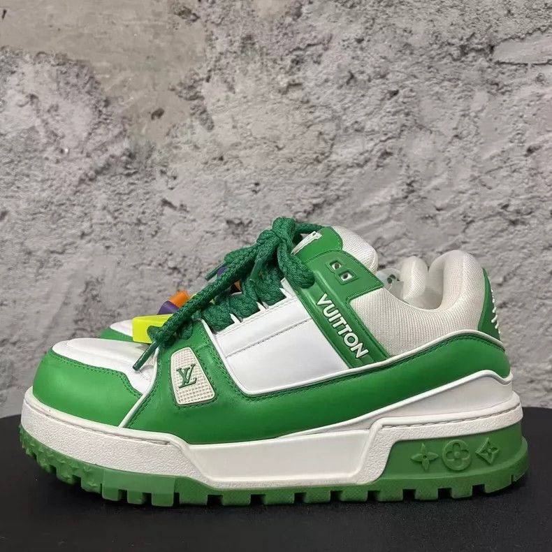 Louis Vuitton Louis Vuitton Green Trainer Maxi Sneakers-yf Size US 8 / EU 41 - 2 Thumbnail