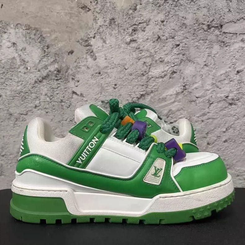 Louis Vuitton Louis Vuitton Green Trainer Maxi Sneakers-yf Size US 8 / EU 41 - 4 Thumbnail