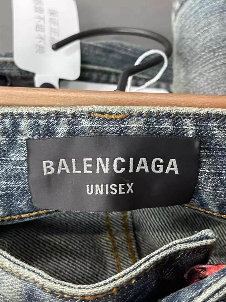 Balenciaga Balenciaga Dragon Pattern Denim Pants-yf Size US 26 / EU 42 - 6 Thumbnail