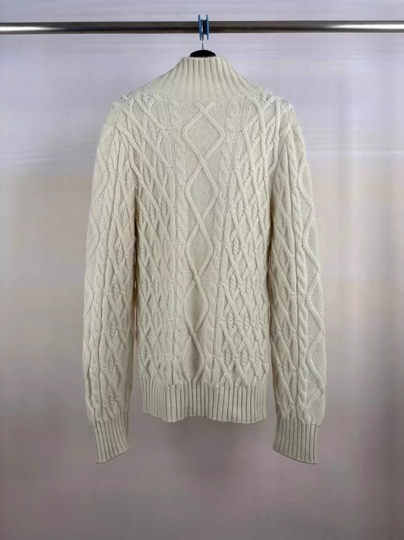 Dior Beige CD Monogram Cashmere Sweater-yf Size US S / EU 44-46 / 1 - 2 Thumbnail