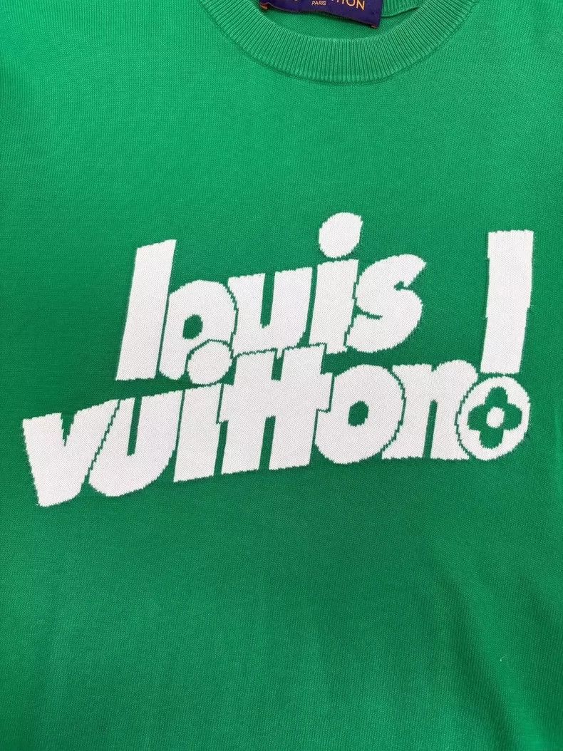 Louis Vuitton Louis Vuitton Green Knit Logo Short Sleeve Shirt-yf Size US S / EU 44-46 / 1 - 3 Thumbnail