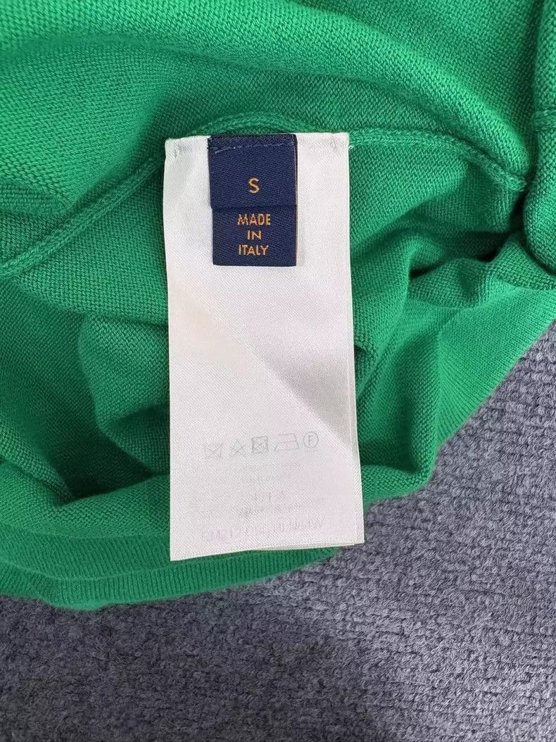 Louis Vuitton Louis Vuitton Green Knit Logo Short Sleeve Shirt-yf Size US S / EU 44-46 / 1 - 7 Thumbnail
