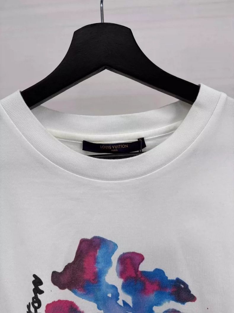 Louis Vuitton Louis Vuitton Tie-Dye Floral Short Sleeve Shirt-yf Size US M / EU 48-50 / 2 - 5 Thumbnail