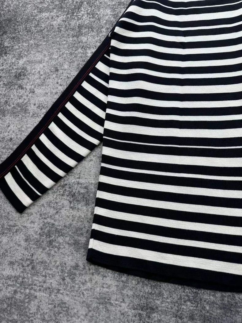 Loewe Loewe Striped Embroidered Logo Knit Top-yf Size US M / EU 48-50 / 2 - 4 Thumbnail