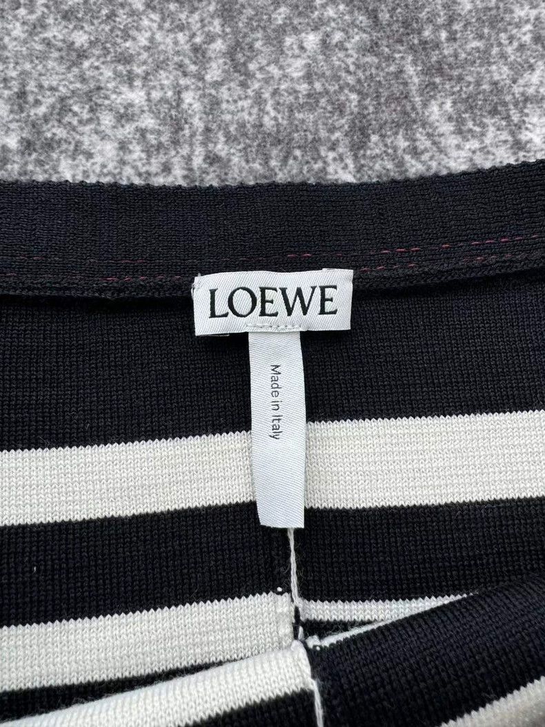 Loewe Loewe Striped Embroidered Logo Knit Top-yf Size US M / EU 48-50 / 2 - 5 Thumbnail