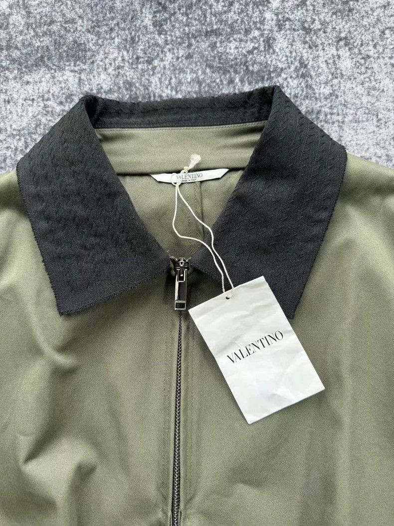 Valentino Valentino Olive Green Double Layer Trench Coat-yf Size US L / EU 52-54 / 3 - 3 Thumbnail