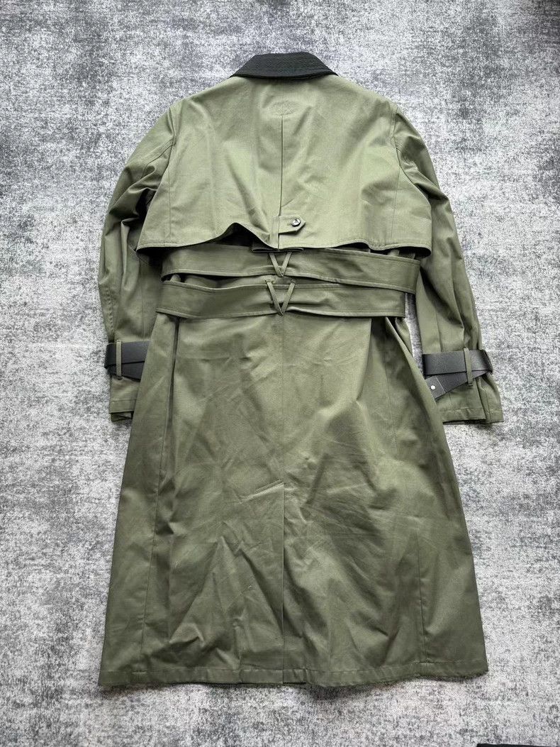 Valentino Valentino Olive Green Double Layer Trench Coat-yf Size US L / EU 52-54 / 3 - 2 Thumbnail