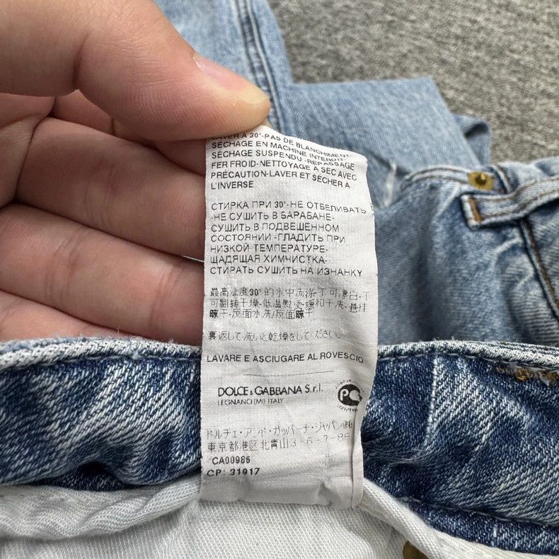 Dolce & Gabbana DG Distressed Denim Jeans Size 44-yf Size US 44 / EU 60 - 5 Thumbnail