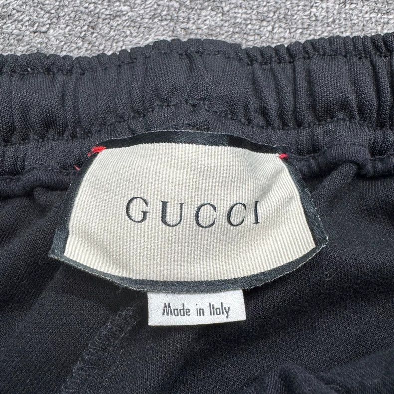 Gucci Gucci Embroidered Sports Pants in Black-yf Size US 26 / EU 42 - 3 Thumbnail