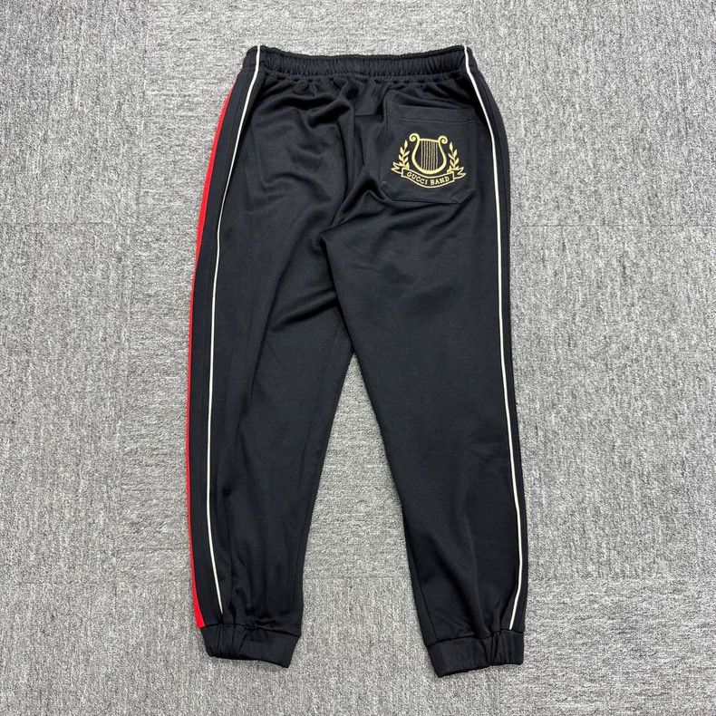 Gucci Gucci Embroidered Sports Pants in Black-yf Size US 26 / EU 42 - 2 Thumbnail