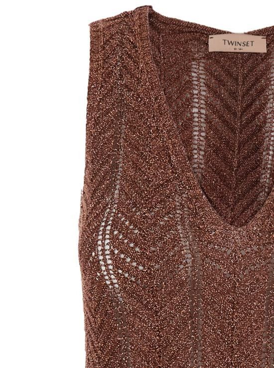TWINSET TWINSET Women Long Skirts 251TT319A12450 Brown Size M / US 6-8 / IT 42-44 - 3 Thumbnail