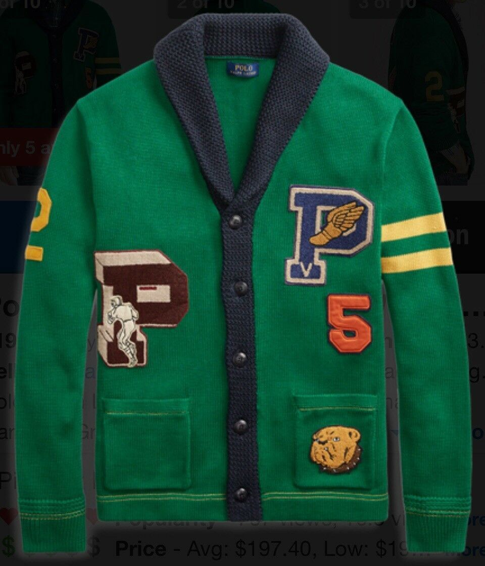 トップス Polo ralph lauren 92 P WING CARDIGAN Vintage Polo Ralph Lauren P Wing knit | Depop