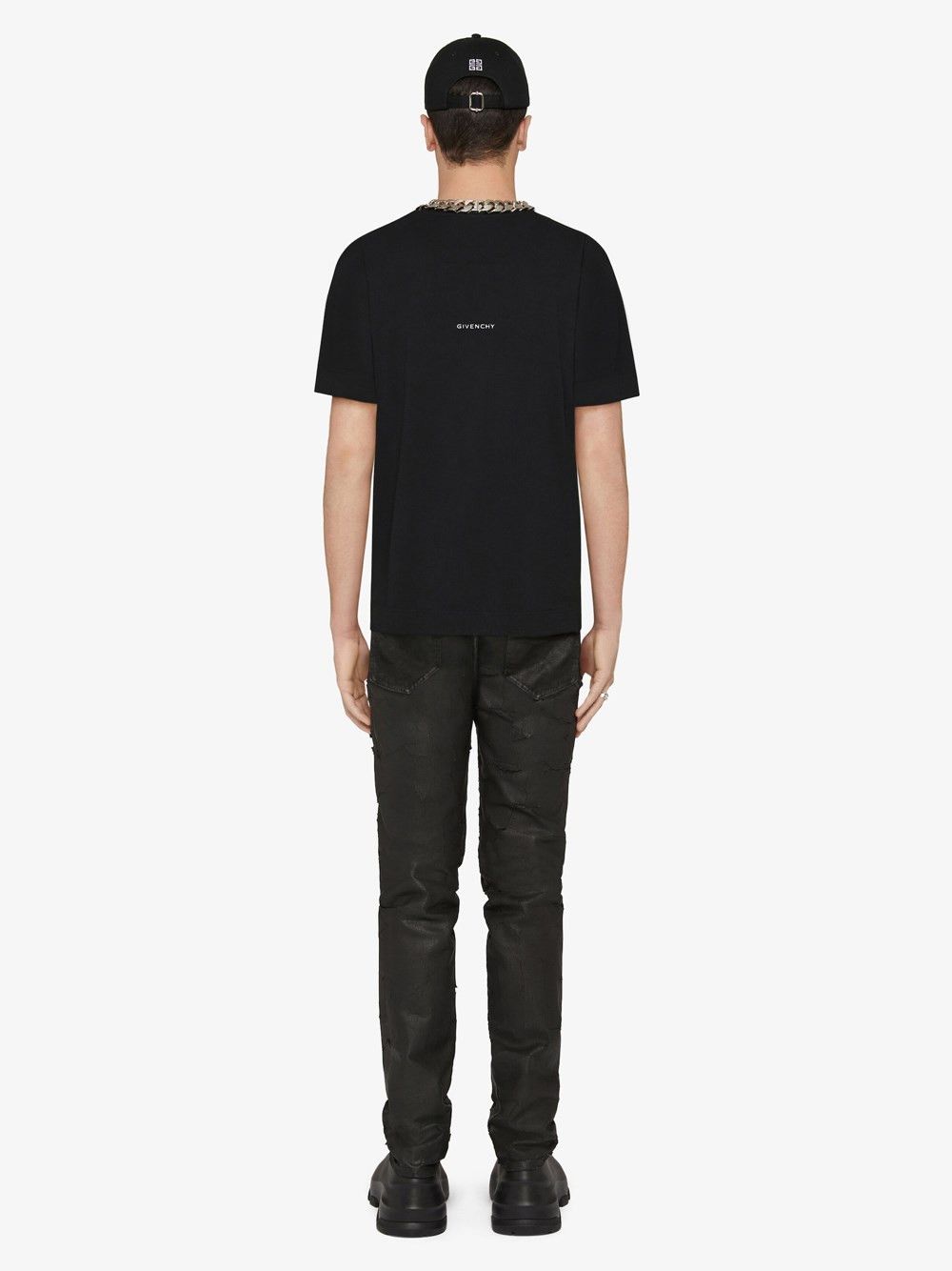 Givenchy Slim Fit T-Shirt With `4G` Detail Size US M / EU 48-50 / 2 - 4 Thumbnail