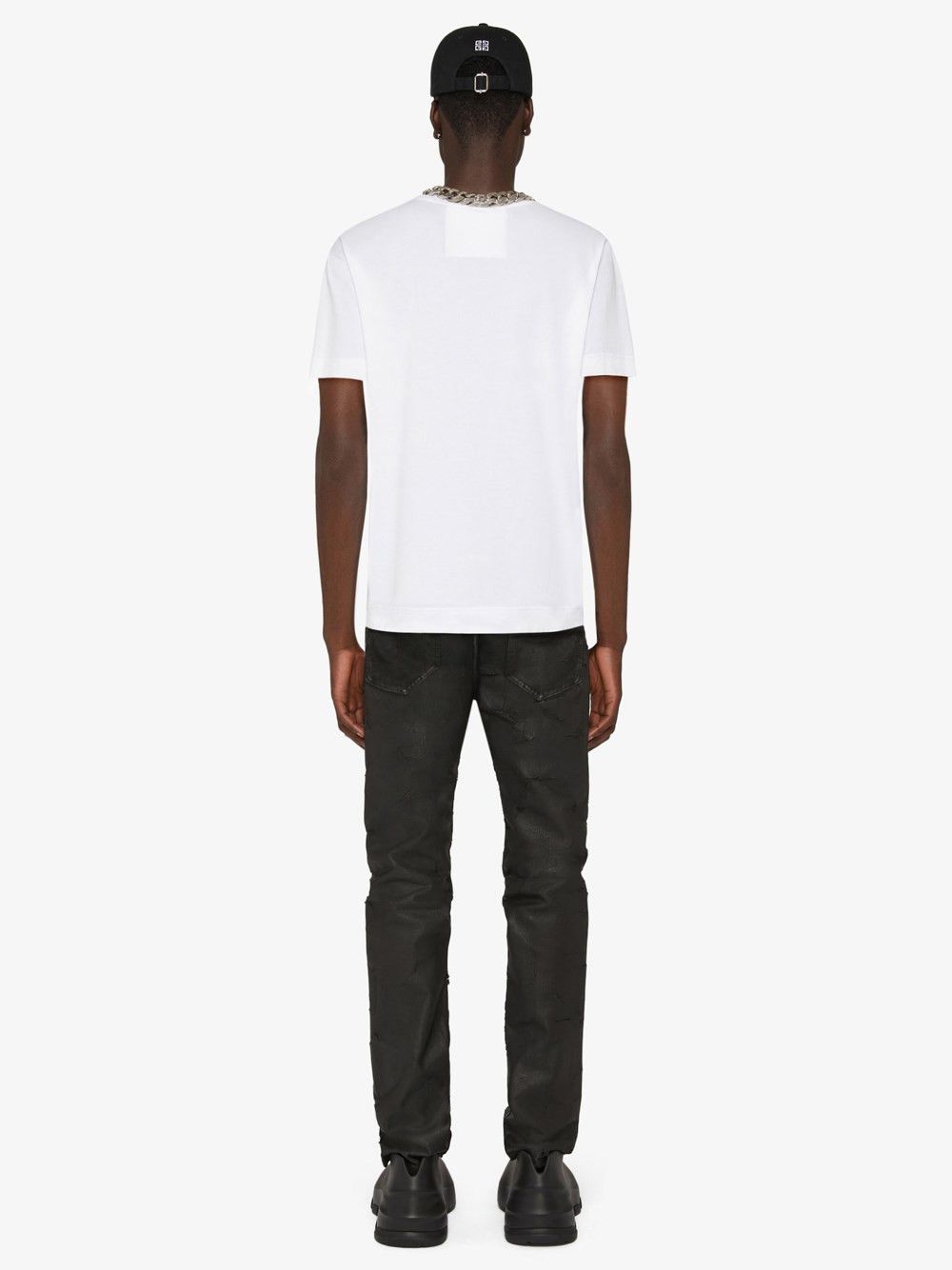 Givenchy Slim Fit T-Shirt With `4G` Detail Size US M / EU 48-50 / 2 - 4 Thumbnail